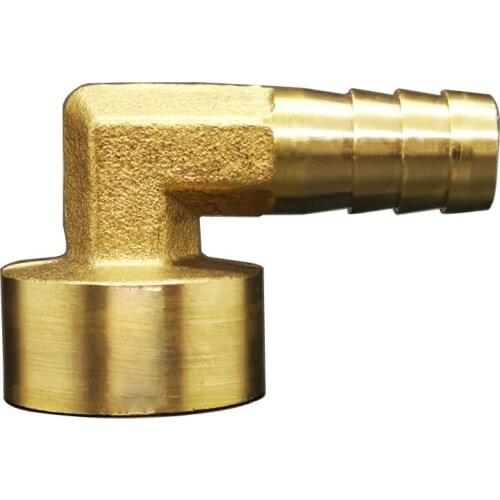 1/2" BSP Female Thread To 8 10 12 14 16mm Hose Barb Elbow 90 Degree Brass Pipe Fitting Coupler Connector Adapter