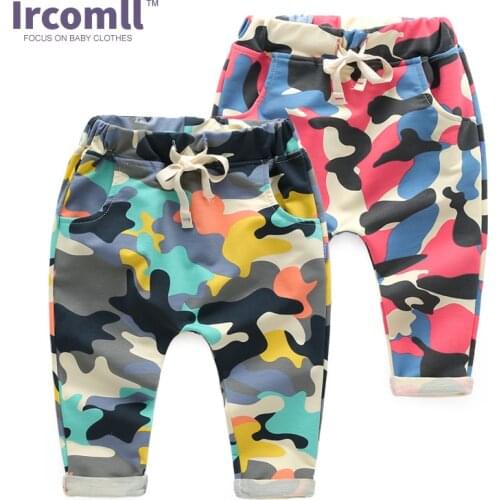 2020 New Children Haren Cotton Camouflage Pants Fashion Outdoor Boys Sport Pants Trousers Patchwork Jogger Pants Kid Clothes