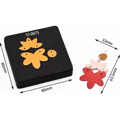 SMVAUON Earring Scrapbooking Wooden Mold Leather Mold Die-Cut Crafts Compatible with Most Die-Cut Machines
