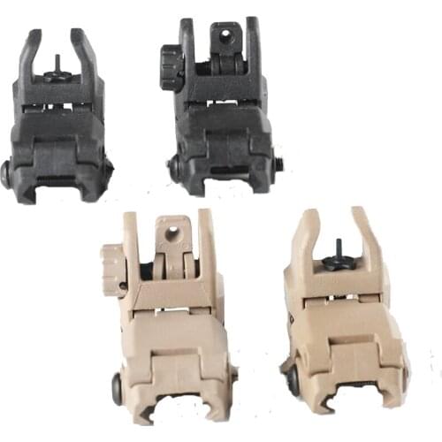 AR15 Tactical Front Rear Sight Polymer Flip up Sights For Picatinny Rail Rifle Hunting Accessories