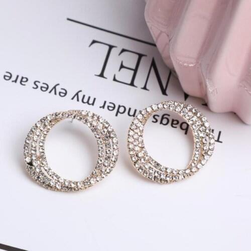 Round earring female temperament is Korea is set get auricle act the role ofing contracted and fashionable person ear is nailed