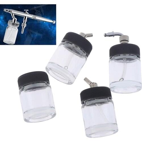 1pcs 22CC Airbrush Paint Glass Tattoo Bottle Jar Suction Lid Spray Pot Drawing Nail Art Tool