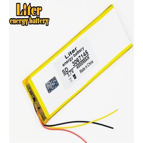 3 line Polymer lithium batteries 3.7V 4000mAh 3067145 For 8 inch 9 inch 10inch 12-inch Tablet PC