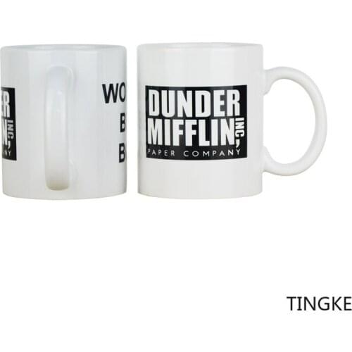 350MLdunder mifflin worlds best BossThe best boss in the office worldInteresting ceramic coffee tea cocoa cupUnique office gift