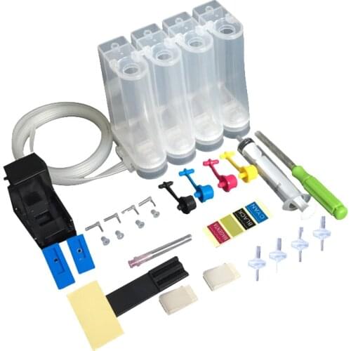 4 Color Continuous Ink Supply System Ciss Ink Kits Replacement for hp 27 28 56 57 60 61 21 22 122 PG240 PGI540 Inkjet Printer