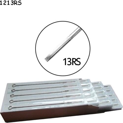 50PCS 13RS Pre-Made Sterilized Pro Top Quality Sterilized Tattoo Needles Round Shader for Tattoo Ink Tips