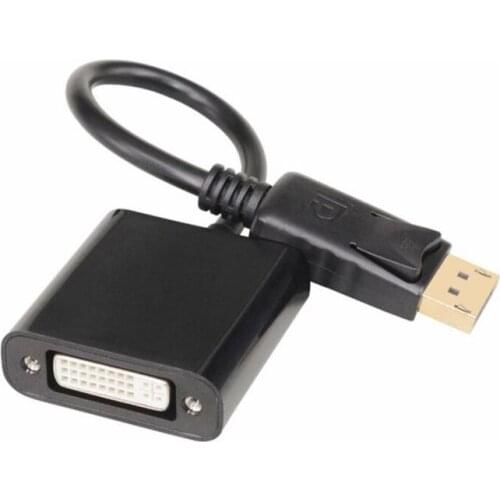 500pcs/lot* Thunderbolt Display Port DisplayPort Male DP to DVI Female Converter Cable Adapter PC Laptop