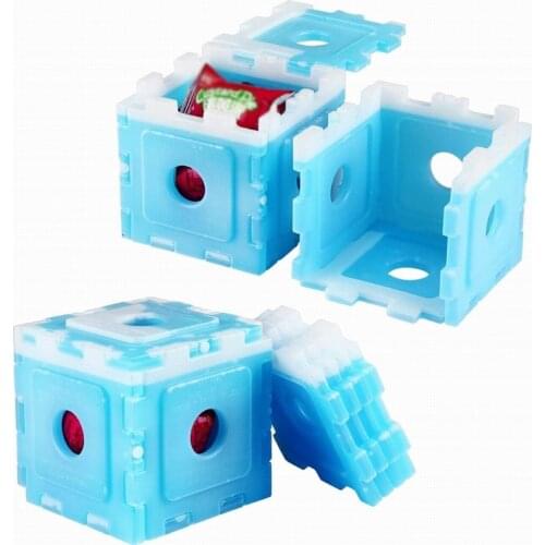 6/10 Pcs Slim Ice Packs Reusable Freezer Blocks Quick Cooling Cooler for Lunch Box Picnic