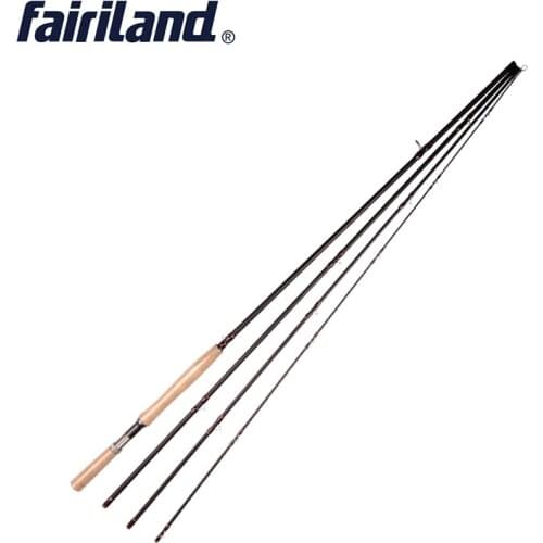 9/10 4.2m/14ft 4-Sections Fly Fishing Rod IM8 Carbon 225g/7.9oz Saltwater Fly Rod w/ A-grade Cork Handle Aluminium Reel Seat