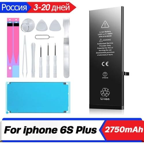 Mobile phone For iphone 6s plus 6sp With Free Repair Tool Kit 2750mAh 100% New Li-Polymer Built In Replacement Battery