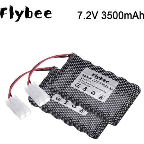 7.2v Rechargeable Battery For Rc toy Cars RC truck Tanks Robots Gun upgrade 3500mah Ni-MH Battery AA 7.2v 3000mah Batteries Pack