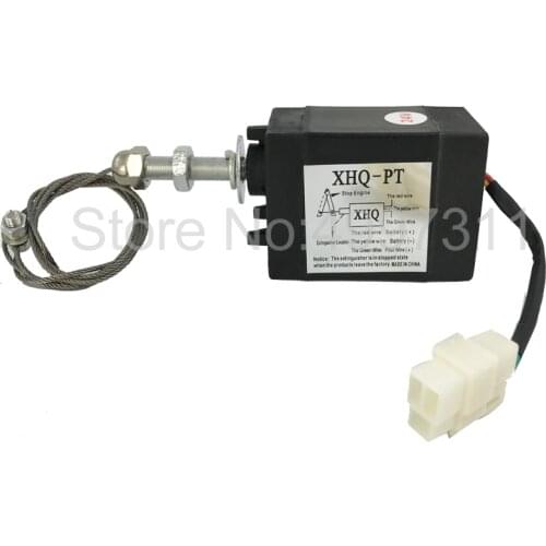 Normally Open DC 12V/24V Diesel Engine Flame Out Device Engine Stop Solenoid Valve XHQ-PT Power o-PT Power for Genset use