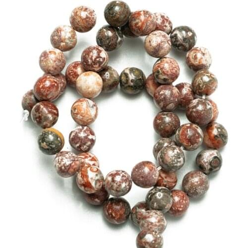 Wholesale Natural Stone Leopard Skin Jaspers Beads Loose Stone Beads Needlework for Jewelry Making DIY Bracelet 4 6 8 10 12mm