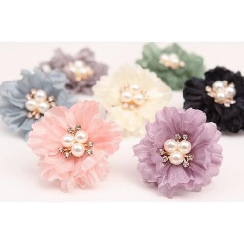Hand Made Flowers 4PCS/Lot Garment Accessories Wedding Dress Banquet Decorations Appliqued HD021
