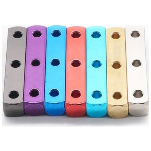 1Pcs 6X6X32mm 15427/94925/95343 Mass Damper Block Aluminum Alloy Damping Stabilizer Strip For Tamiya Mini 4WD Car Model