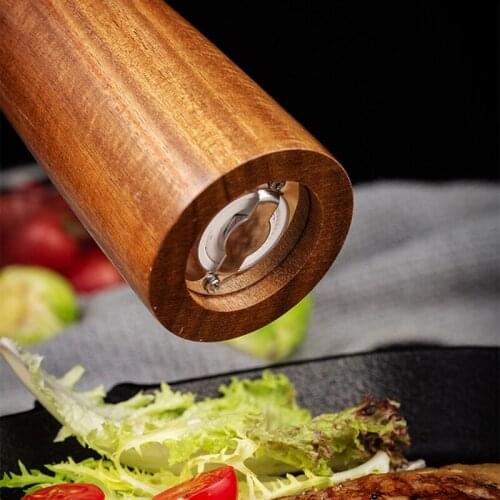 Wooden Pepper Mills Noble Workmanship Salt and Pepper Grinder Spice Mill with Ceramic Grinder