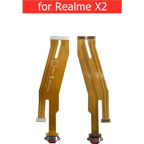 For Realme X2 USB Charger Connector Flex Cable USB Charging Dock PCB for Realme X2 Replacement Repair Spare Parts