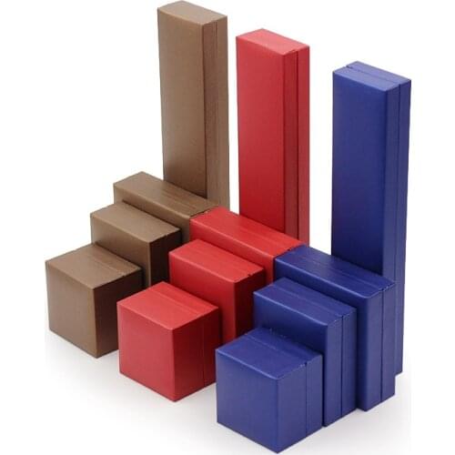 5pcs/lot High Quality PU Box Ring Necklace Bracelet Box Jewelry Display Storage Foldable Case For Wedding Valentines Day Gift