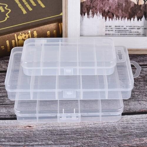 Fishing Tackle Box Bait Lure Hooks Storage Case Collection Tools ishing Tool Tackle Sorting Box 5 Grid Transparent Connector