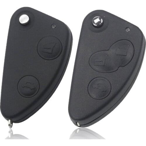 Kutery Folding Car Key Shell For Alfa Romeo 147 156 166 GT 2/3Buttons With SIP22 Blade Remote Key Case Fob Cover