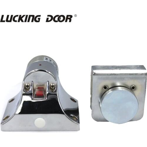 60kg Magnet Glass Door Stop Stainless Steel Door Stopper Magnetic Door Holder Toilet Glass Door Applicable to most doors