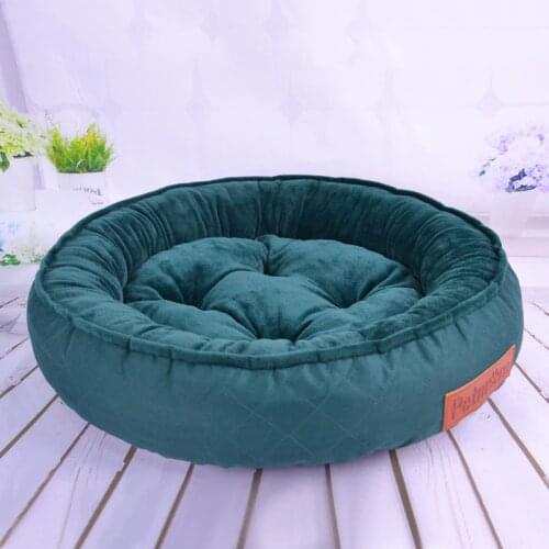 Quality Pet Dog Bed Cat Play Tent House All Seasons Soft Yurt Bed with Washable Cushion Pet Castle Foldable Puppy Nest