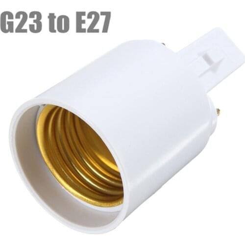 2pcs/lot G23 To E27 Base Socket CFL LED Halogen Light Bulb Lamp Adapter Holder Converter 110-240V