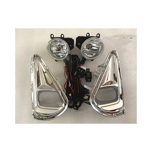 RQXR Front bumper light Front fog lamp +cover frame for Toyota COROLLA AXIO 2018-2020