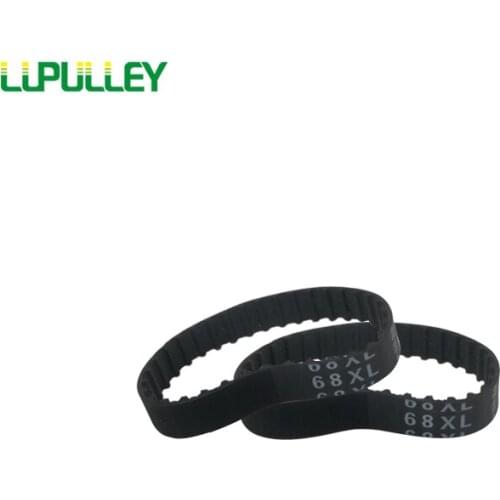 LUPULLEY XL Timing Belt Toothed Belt 60XL/64XL/68XL/70XL/72XL/74XL/76XL Type 5.08mm Pitch 10mm Width Black Rubber Closed-loop