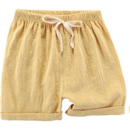 Baby Boys Shorts Children Clothing Summer Cotton Cool Sweatpants Boys Girls Sport Shorts Solid Fashion for Children Clothes
