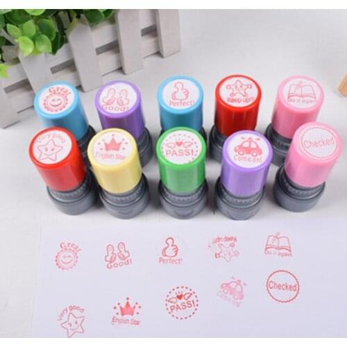 1pc Self Inking Comment Stamp for Teachers Kids Decorative Stamps for Scrapbook DIY Scrapbooking Supplies