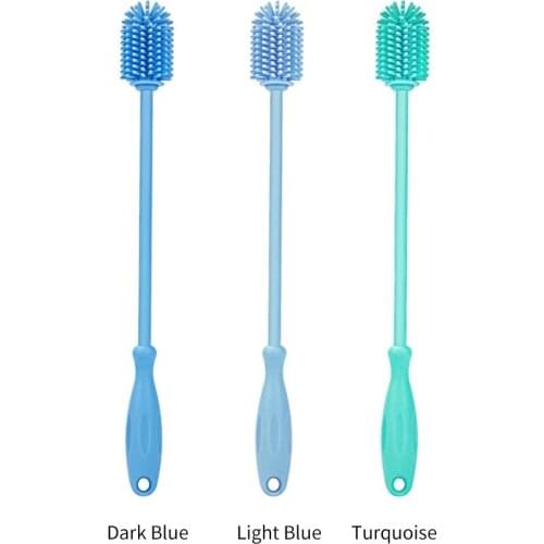 Long Handle Silicone Cup Brush Household Cleaning Commodity Baby Bottle Silicone Brush Silicone Cup Brush