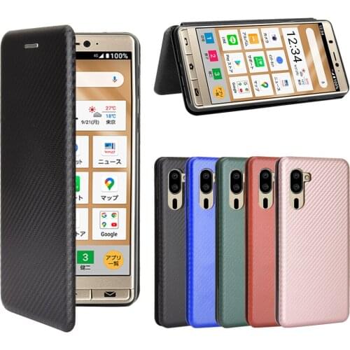 Sunjolly Case for Sharp Senior Simple Sumaho 5 Wallet Stand Flip PU Leather Phone Case Cover coque capa Case Cover