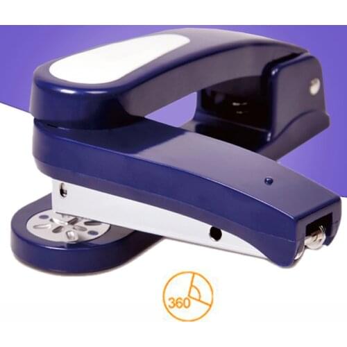 360 Rotatable Heavy Duty Stapler Machine Effortless Long Staples School Office Bookbinding Supplies Paper Staplers Stationery