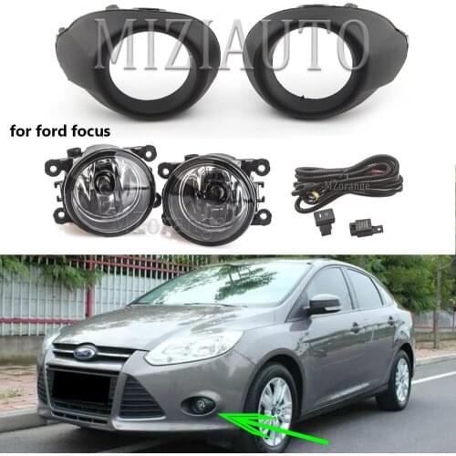 Fog Light Cover Grill for Ford Focus 3 2012 2013 2014 Fog Lights Lamp Frame Ring Cover Trim