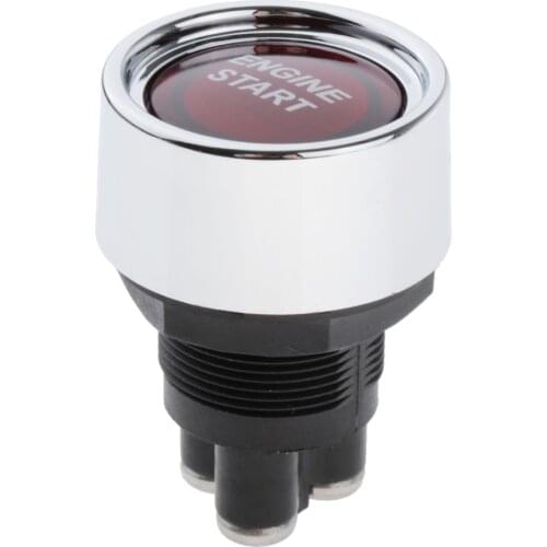 Universal Engine Start Push Button Momentary Start Switch 12V Weatherproof Push Button Start Switch for Car Truck Boat RV ATV