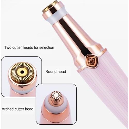 2COLOR Hair Removal Device USB Charging Shaver 2 In 1 Eyebrow Trimmer Mini Hair Removal Device Portable Shaving Device TSLM1