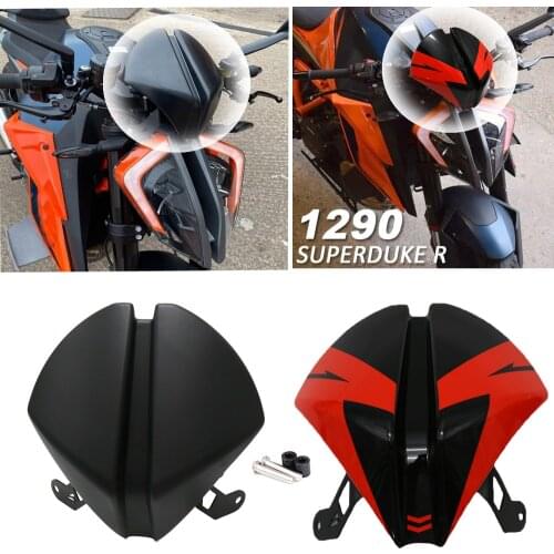 For 1290 Superduke R Motorcycle Front Windshield Windscreen Airflow Wind Deflector Fly Screen 2021 2020
