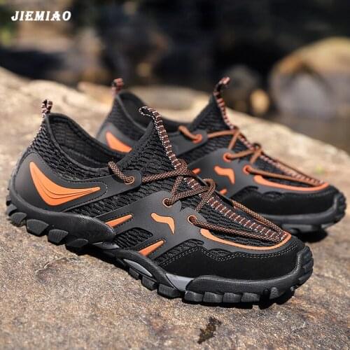 High Quality Summer Breathable Mesh Men Women Hiking Shoes Outdoor Mountain Trekking Shoes Men Sneakers Quick-dry Water Shoes