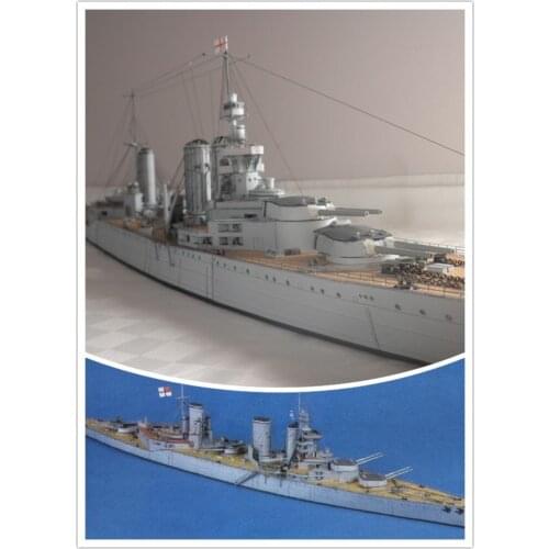 1:250 British Royal Navy Lion-class Battlecruiser DIY Handcraft Paper Model Kit Handmade Toy Puzzles