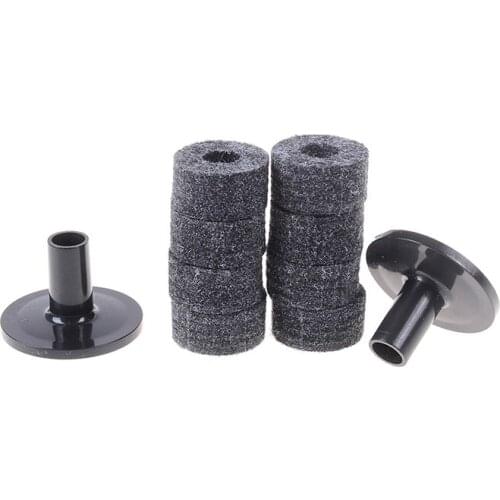 1 Set 8PCS Cymbal Stand 25mm Felt Washer With 2PCS Cymbal Sleeves Replacement for Shelf Drum Kit