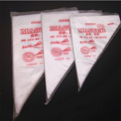 10Pcs/bag Disposable Piping bag Icing Nozzle Fondant Cake Decorating Pastry Tips Tools Small Large Size cake tools