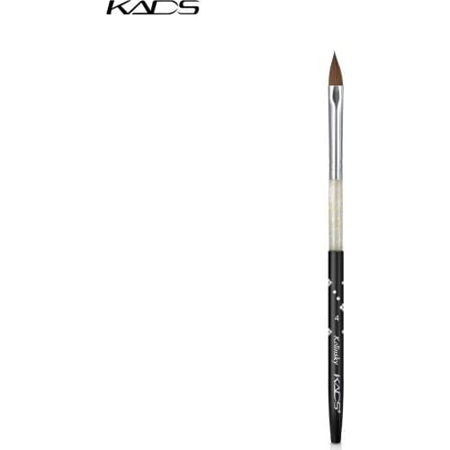 4# Nail Art Brush Gel Poly Brush Kolinsky Sable Brush UV Gel Liner Polish Brush Professional Manicure Tool for Nail Salon