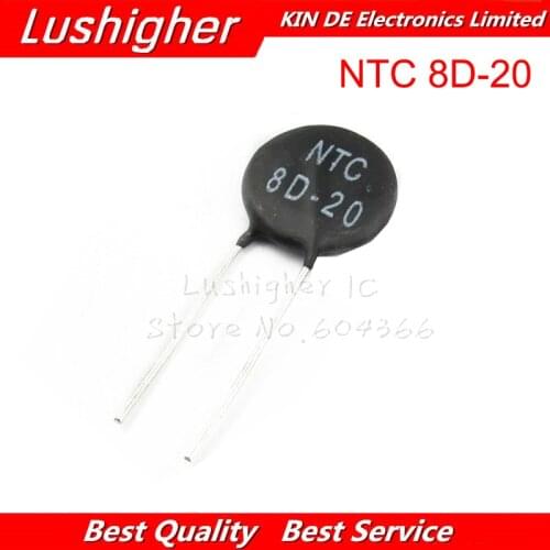 5pcs NTC Thermistor Resistor NTC 8D-20 Thermal Resistor