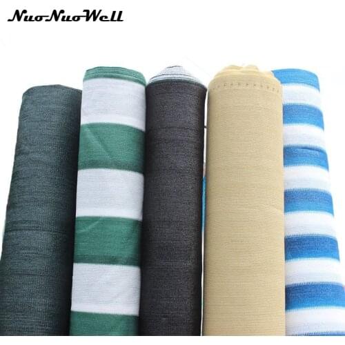 6 Needdle HDPE Shade Sails Thickened Nets Anti-UV Outdoor Plant Sunshade Yard Veranda Roof Car Cover Net 90% Sun Shading Rate