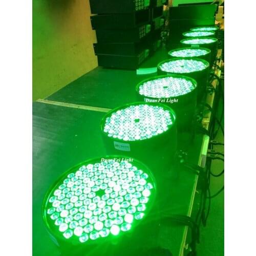 6pcs alluminium alloy led par indoor stage led wash par lights 120x3w dmx par rgbw equipement dj