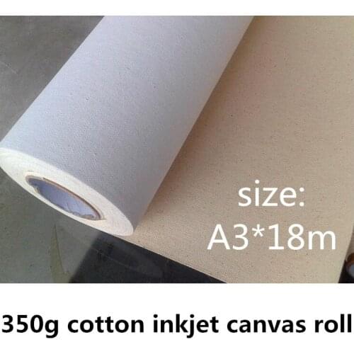 A4/A3 roll Matte surface 100% cotton canvas roll for famous oil painting print 0.305m*18m