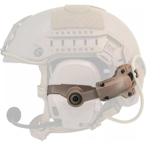 FMA AMP Noise Reduction Earphone Connecting Helmet Rail Adapter Tactical Military Outdoor Hunting Shooting Noise Reduction Kit