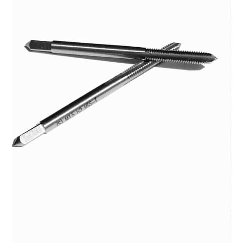 Free shipping 2PCS HSS6542 made mini size M3.5*0.35/0.6mm HSS taps straight flute Machine taps for steel metal threads making