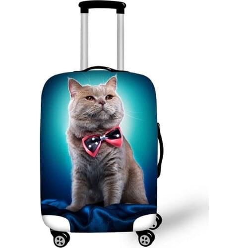 Luggage cover Pet protective suitcase cover travel accessories case for suitcase pet cat dog design print cover for suitcase